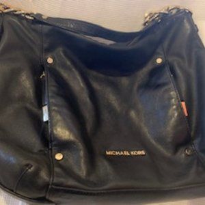 MICHAEL KORS buttery leather black hobo